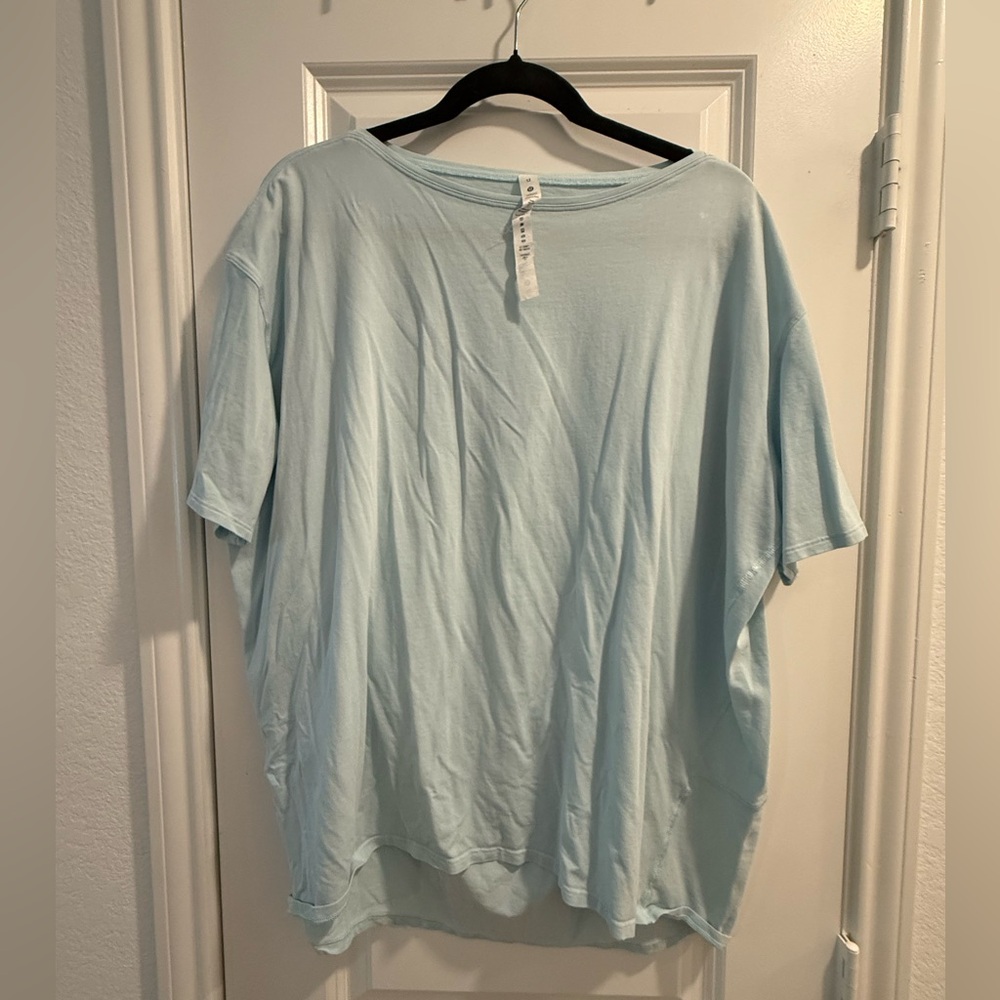 Lululemon Powder Blue - Back in Action Top